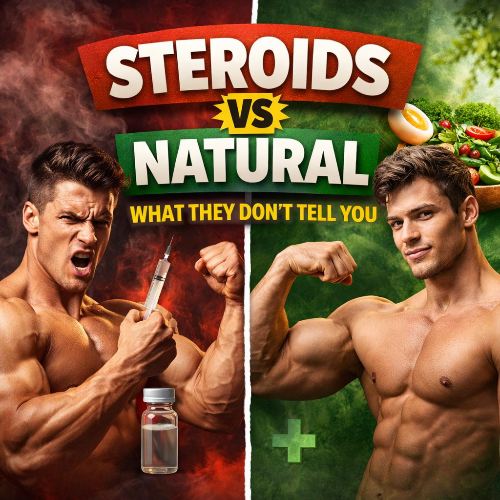 STEROIDS vs NATURAL